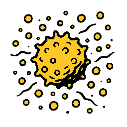 pollen-dust stylized as comic