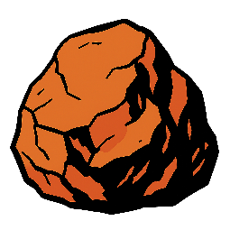 rock stylized as comic