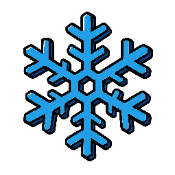 snowflake stylized as comic