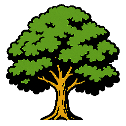 tree stylized as comic