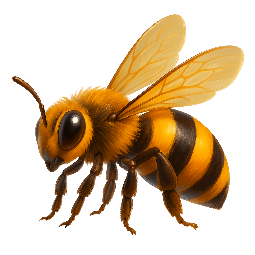 bee stylized as digital