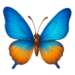 butterfly stylized as digital