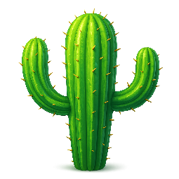 cactus stylized as digital