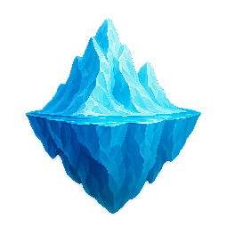 iceberg stylized as digital