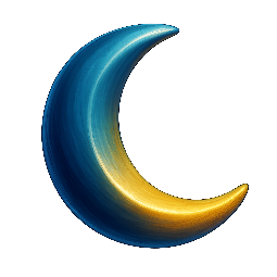moon stylized as digital