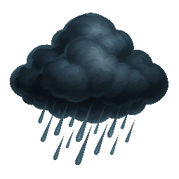 rain-cloud stylized as digital