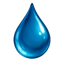 rain-droplet stylized as digital