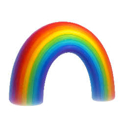 rainbow stylized as digital