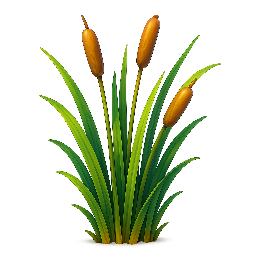 reeds stylized as digital