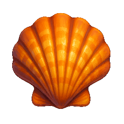 seashell stylized as digital