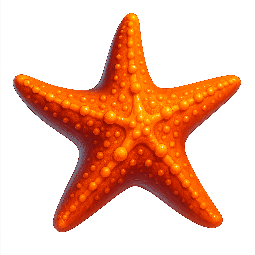 starfish stylized as digital
