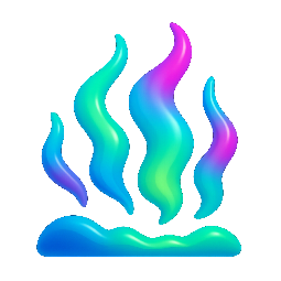 aurora-borealis stylized as shiny