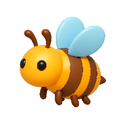 bee stylized as shiny