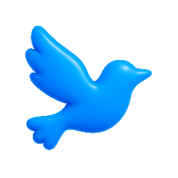 bird-silhouette stylized as shiny