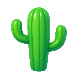 cactus stylized as shiny