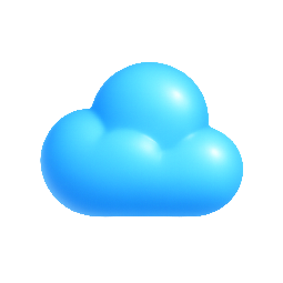 cloud stylized as shiny
