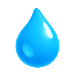 dew-drop stylized as shiny