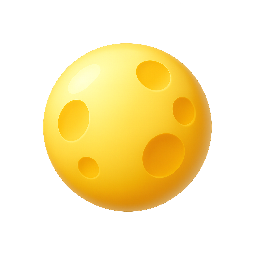 full-moon stylized as shiny