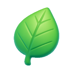 leaf stylized as shiny