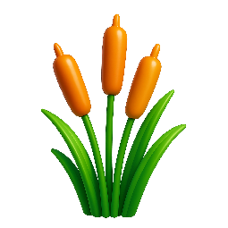 reeds stylized as shiny