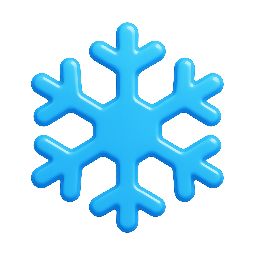 snowflake stylized as shiny
