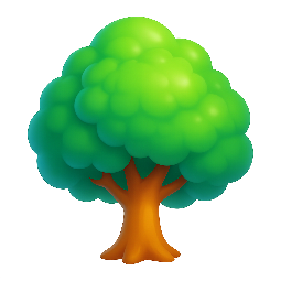 tree stylized as shiny