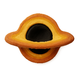 black-hole stylized as claymation