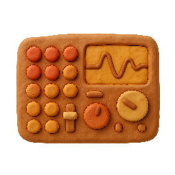 control-panel stylized as claymation