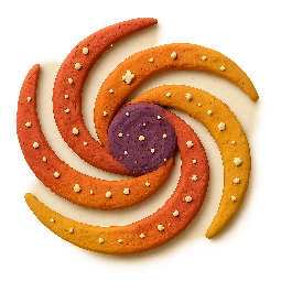 galaxy-swirl stylized as claymation
