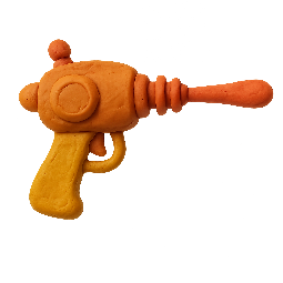 ray-gun stylized as claymation