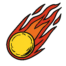 comet stylized as comic