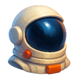 astronaut-helmet stylized as digital