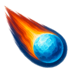 comet stylized as digital