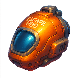 escape-pod stylized as digital