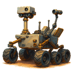 mars-rover stylized as digital