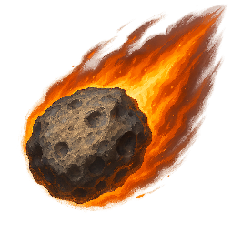 meteor stylized as digital