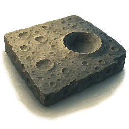 moon-crater stylized as digital