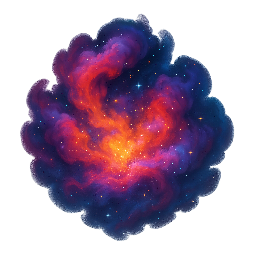 nebula-cloud stylized as digital