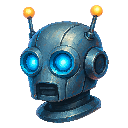 robot-head stylized as digital