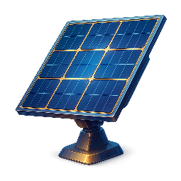 solar-panel-array stylized as digital