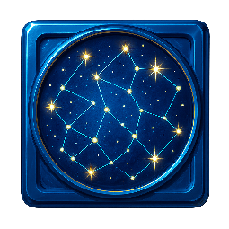 star-map stylized as digital