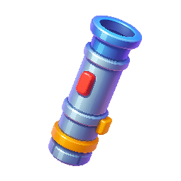 laser-sword-hilt stylized as shiny