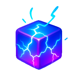 quantum-cube stylized as shiny
