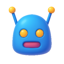 robot-head stylized as shiny