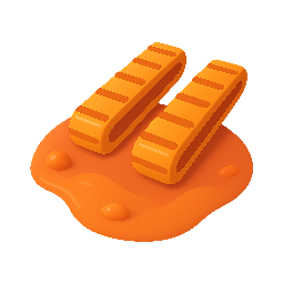 rover-tracks stylized as shiny
