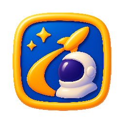 space-suit-patch stylized as shiny