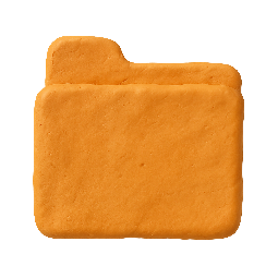 folder stylized as claymation