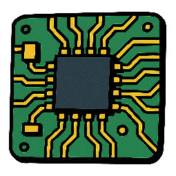circuit-board stylized as comic