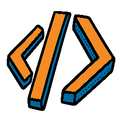 html-tag stylized as comic