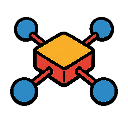 network-node stylized as comic